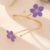 S474 Purple Flower Armlet