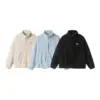 Thickening Stand Collar Olympic Fleece Cotton-padded Coat For Men And Women Lovers Wild