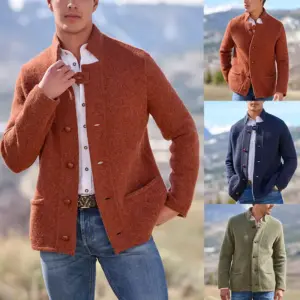 Casual Mid-length Coat And Trench Coat Men