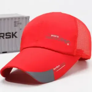 Sunshade baseball cap-red-1 piece
