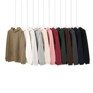 Vintage Hooded Pullover Sweatshirt for Men - Patch Pockets