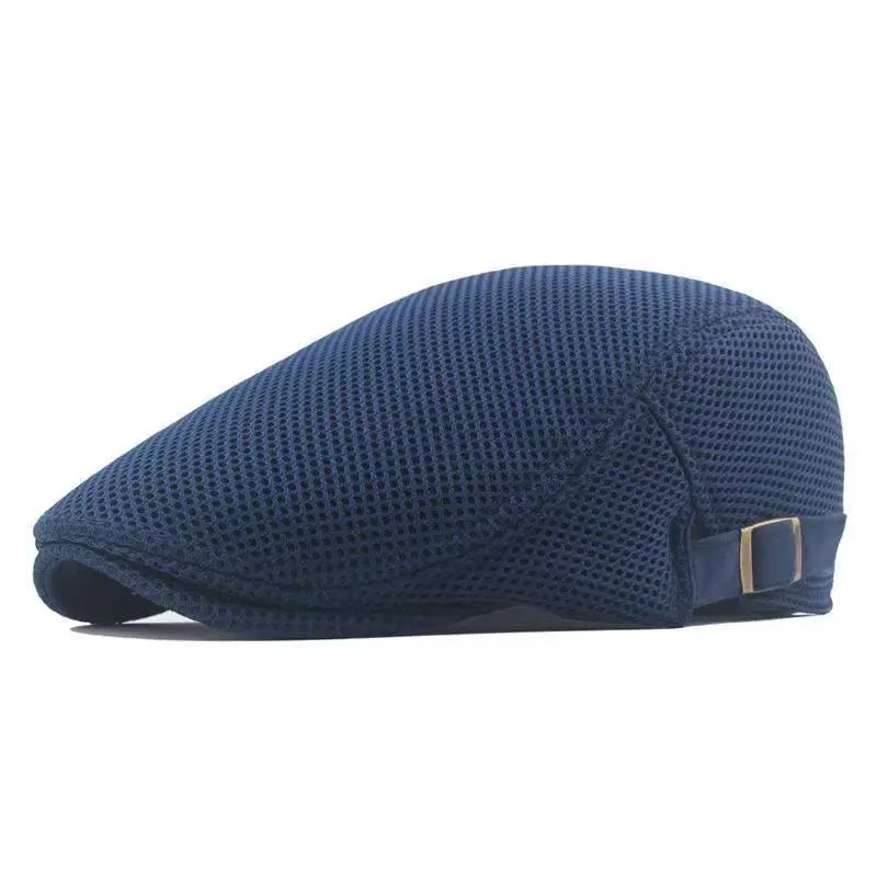 Breathable Sun-Protective Mesh Beret Hat with Conical Crown Breathable Sun-Protective Mesh Beret Hat with Conical Crown