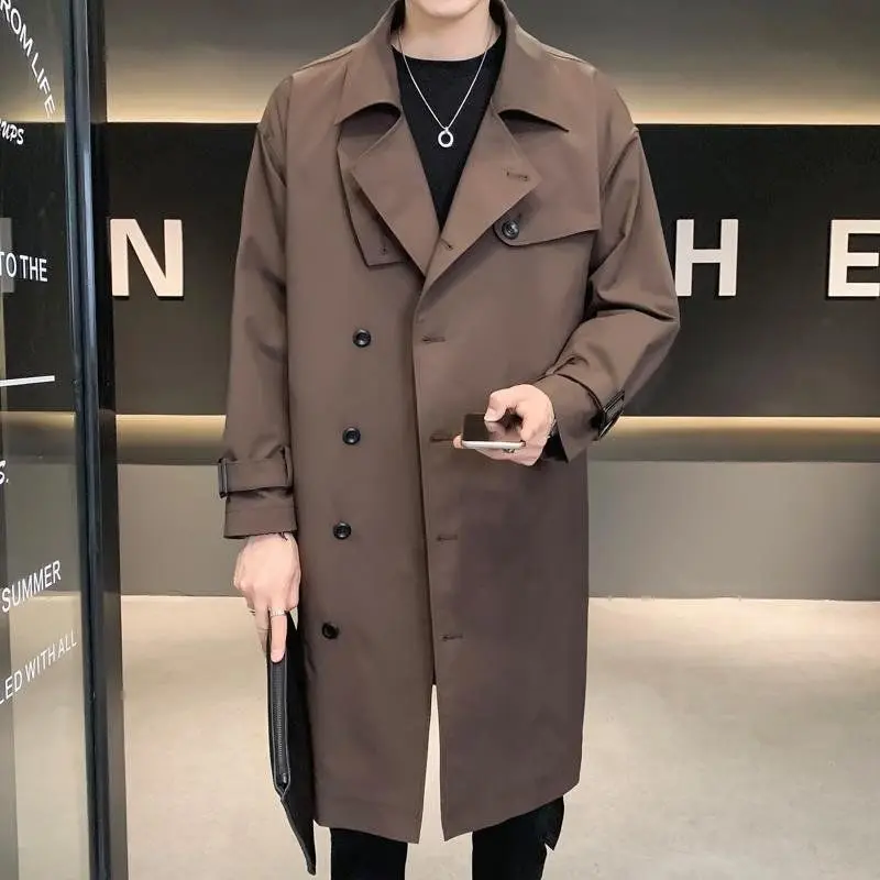 Chinese Trench Coat Men Spring And Autumn Simple Senior Sense Chinese Trench Coat Men Spring And Autumn Simple Senior Sense