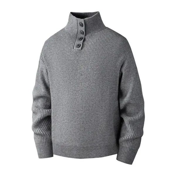 Warmth-Boosting Men’s Turtleneck Loose Knit Sweater - Thickened