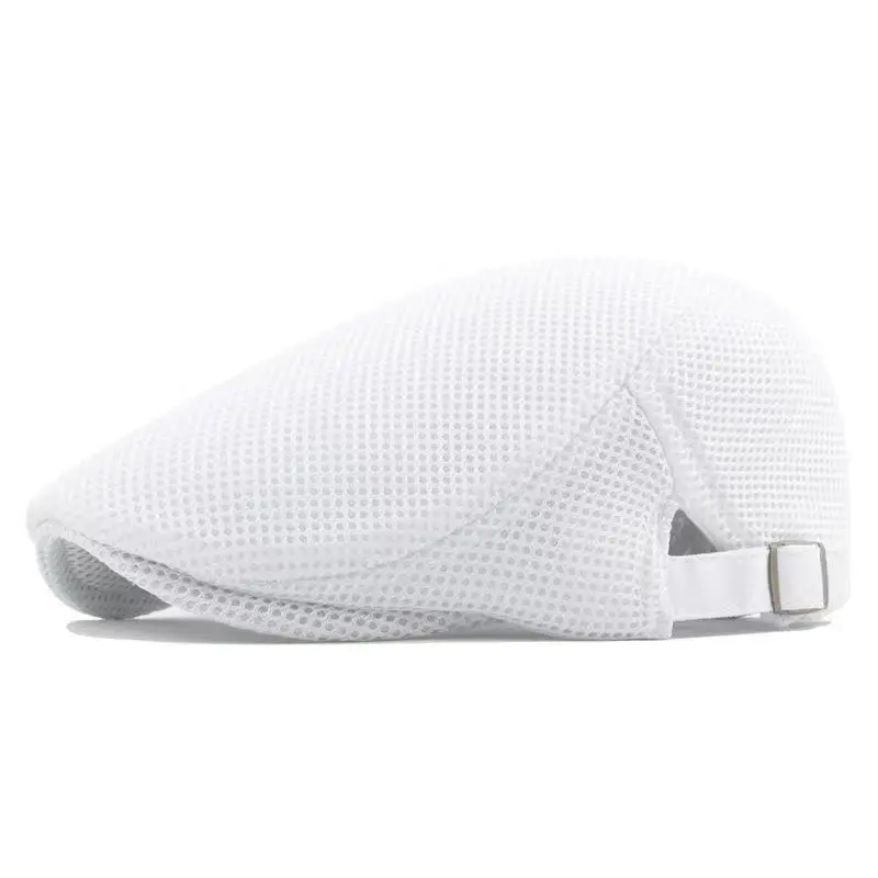 Breathable Sun-Protective Mesh Beret Hat with Conical Crown Breathable Sun-Protective Mesh Beret Hat with Conical Crown