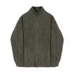 Warm Half Turtleneck Men’s Sweater Cardigan for Spring, Loose Fit