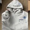 Fleece-Lined Embroidered Men’s Pullover Hoodie for Warmth