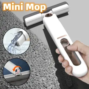 Squeeze Mini Mop with Cotton Head for Easy Wringing