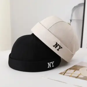 Adjustable Embroidered NY Letter Beret for Street Dance Wear