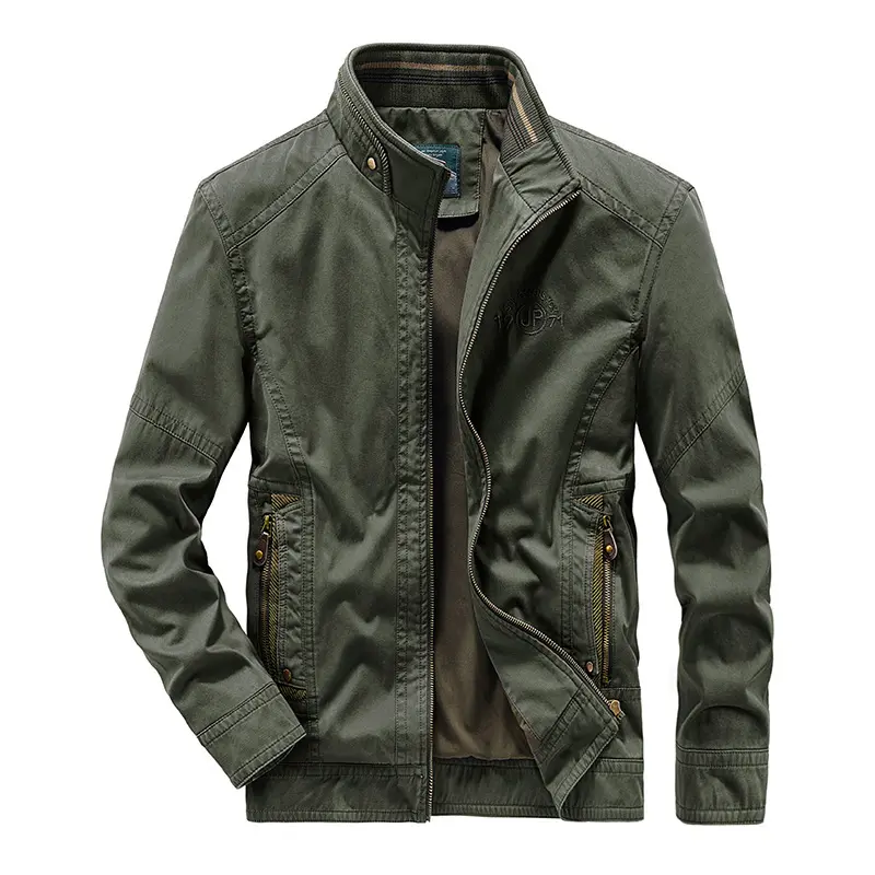 Slim Fit Cotton Trench Coat Jacket for Men Plus Size