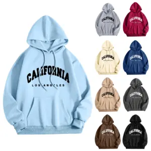 Hoodie With Letter Print Sweater