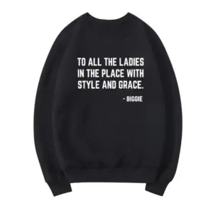 Comfy Black Crew Neck Long Sleeve Sweatshirt Pullover