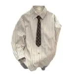 f04f3f31-f66a-4c3c-be89-41f6d0b2aa05.webp Relaxed Fit Men’s Lapel-Style Striped Shirt, Long Sleeve