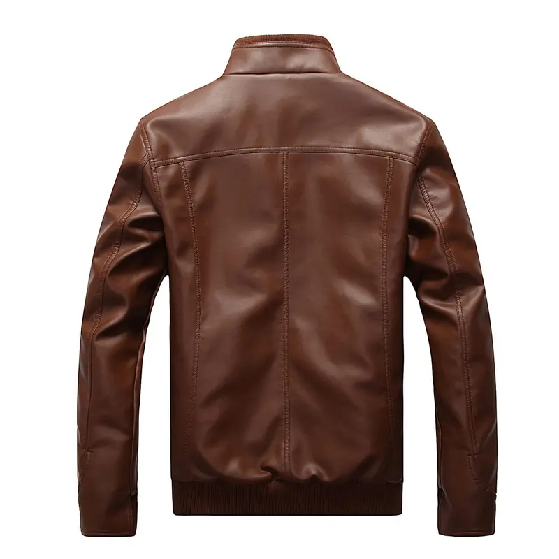 Fashion Brand Casual PU Leather Jacket Youth All-match Leather Jacket Men Fashion Brand Casual PU Leather Jacket Youth All-match Leather Jacket Men