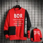 Velvet Padded Thickened Sweater Men's Autumn And Winter New Ins Coat Trendy Loose Long Sleeve Winter Clothing Top Clothes