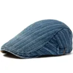 Sunshade Cotton Washed Beret for Men, Adjustable Fit