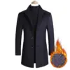 Warm Wool Men’s Coat Stand-Up Collar for Winter Slim Fit Warm Wool Men’s Coat Stand-Up Collar for Winter Slim Fit