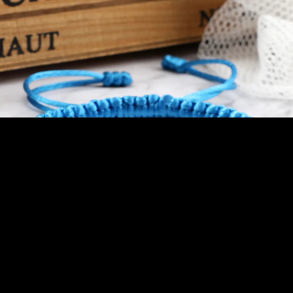Adjustable Couple Braided Bracelet with Butterfly Buckle