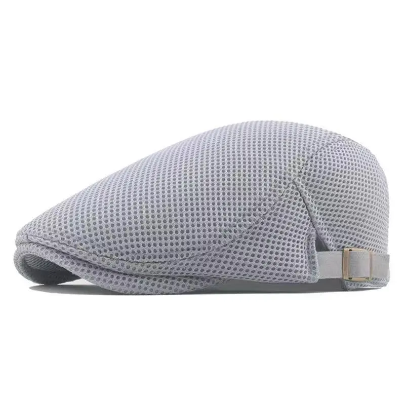 Breathable Sun-Protective Mesh Beret Hat with Conical Crown Breathable Sun-Protective Mesh Beret Hat with Conical Crown