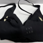 Seamless Push-Up Wire-Free Bra with Side Support, Black