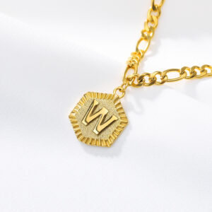 Personalized 26 Uppercase Letter Chain Anklet & Necklace