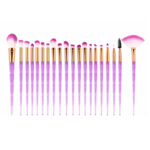 20-Piece Makeup Brush Set with 3 cm Synthetic Bristles