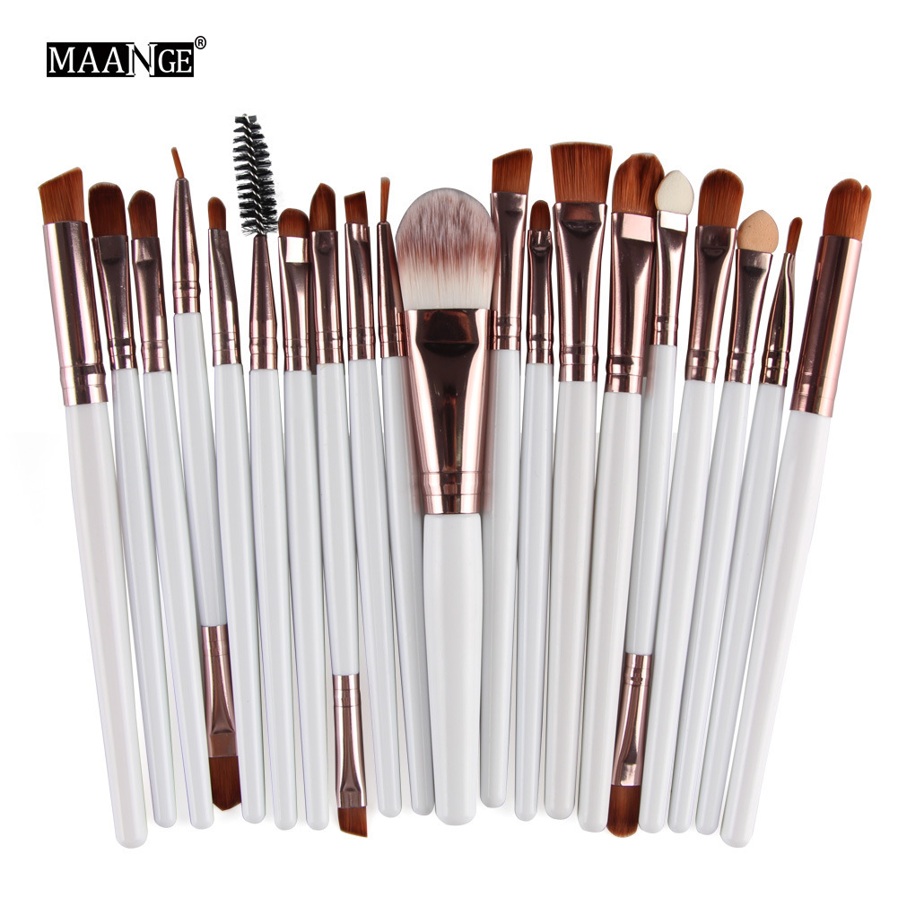 Factory direct sale MAANGE 20pcs makeup brush set with wooden handle ultralight 85g makeup tool Factory direct sale MAANGE 20pcs makeup brush set with wooden handle ultralight 85g makeup tool