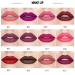 Moisturizing Matte Lipstick Set with Velvet Finish, 12 Colors