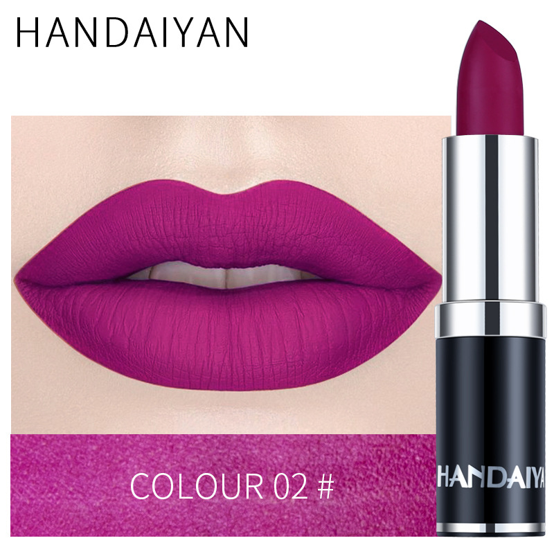 Moisturizing Matte Lipstick Set with Velvet Finish, 12 Colors