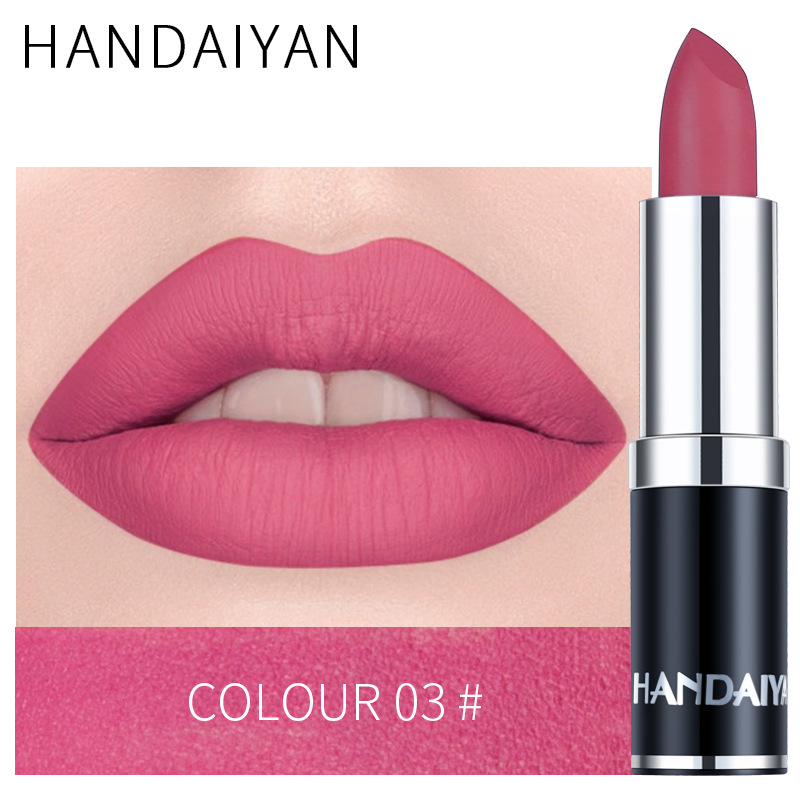 Moisturizing Matte Lipstick Set with Velvet Finish, 12 Colors