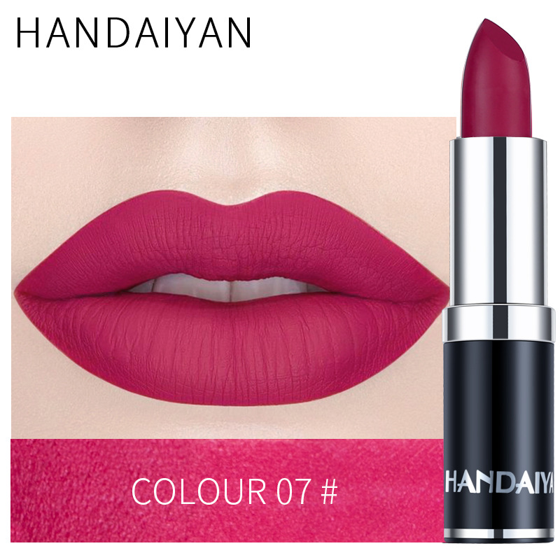 Moisturizing Matte Lipstick Set with Velvet Finish, 12 Colors