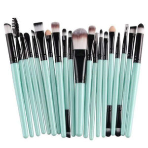 Factory direct sale MAANGE 20pcs makeup brush set with wooden handle ultralight 85g makeup tool