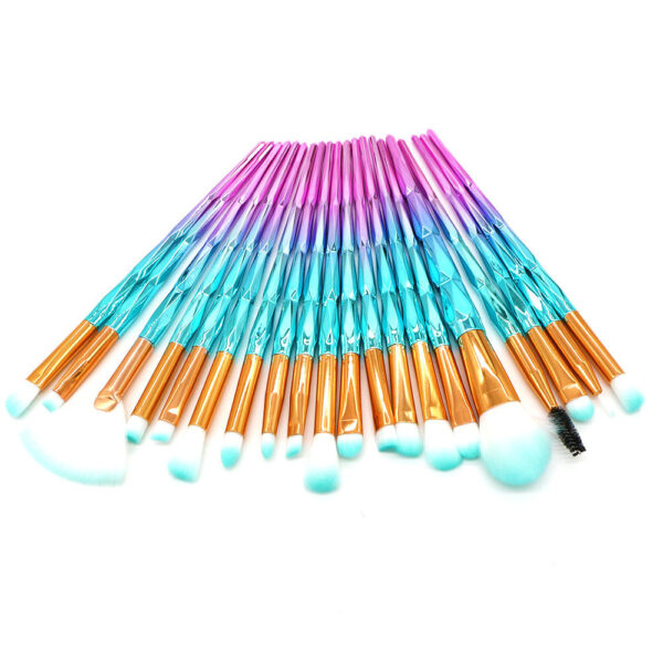 20-Piece Makeup Brush Set with 3 cm Synthetic Bristles