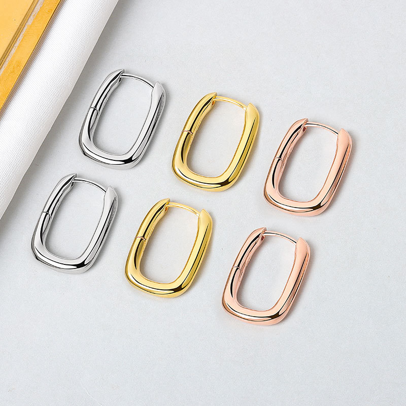 European and American fashion circle earrings, high-end earrings, feminine niche earrings, French style earrings, 2020 new trend