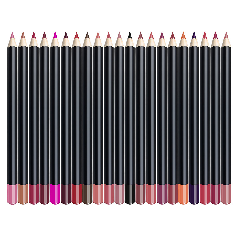 Precise 3-in-1 Lip Liner Pencil with 25 Colors - Wooden