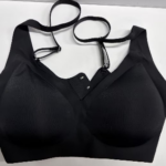 Seamless Push-Up Wire-Free Bra with Side Support, Black