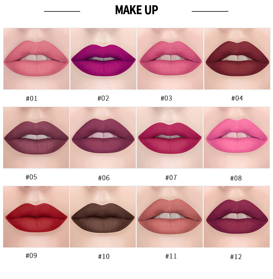 Long-Lasting Moisturizing Matte Lipstick - Velvet Finish