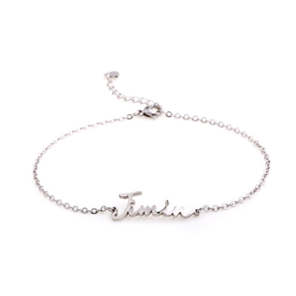 BTS Tian Junguo V Siamese Name Peripheral Simple Bracelet Birthday Gift Bracelet Anklet BTS Tian Junguo V Siamese Name Peripheral Simple Bracelet Birthday Gift Bracelet Anklet