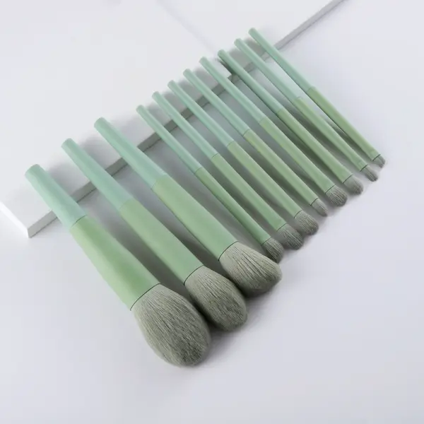 Soft Synthetic Hair Makeup Brush Set (11/8 pcs) for Eyes & Face