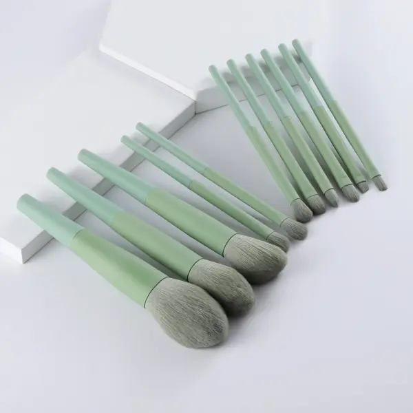 Soft Synthetic Hair Makeup Brush Set (11/8 pcs) for Eyes & Face