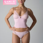 Strappy lingerie and shorts set, sexy lace lace top with bra pads, slim fit, hip-hugging, skin-friendly and breathable underwear for women.