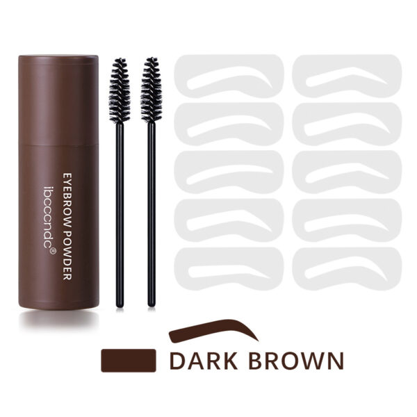 Natural Finish Eyebrow Powder Pencil Set - Dark Brown Natural Finish Eyebrow Powder Pencil Set - Dark Brown