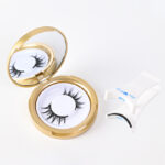 Magnetic glue-free three-magnet false eyelashes set with clips collection one pair of reusable magnetic false eyelashes