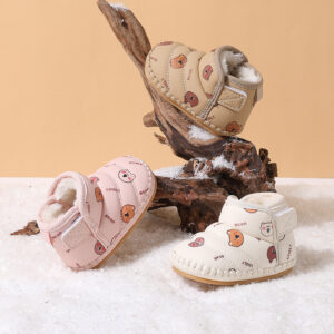 Warm Fleece-Lined Toddler Snow Boots with Anti-Slip Sole
