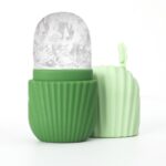 Stainless steel facial ice tray set, portable facial gua sha board, skincare tool, silicone facial ice tray
