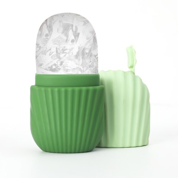 Stainless steel facial ice tray set, portable facial gua sha board, skincare tool, silicone facial ice tray