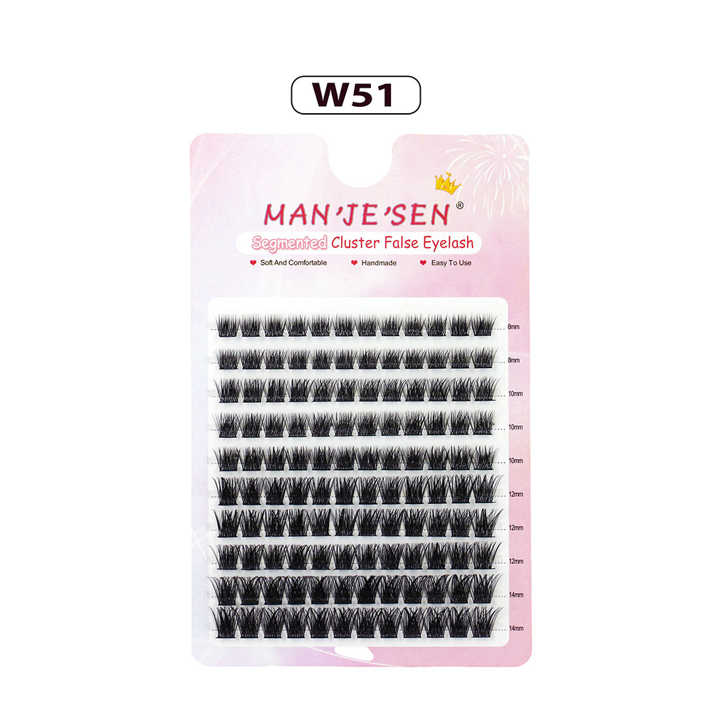 Natural Single Cluster False Eyelashes DIY Extension Set