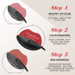 Sip into makeup lazy lip lipstick lipstick is not easy to fade matte makeup effect matte lipstick big red lipstick