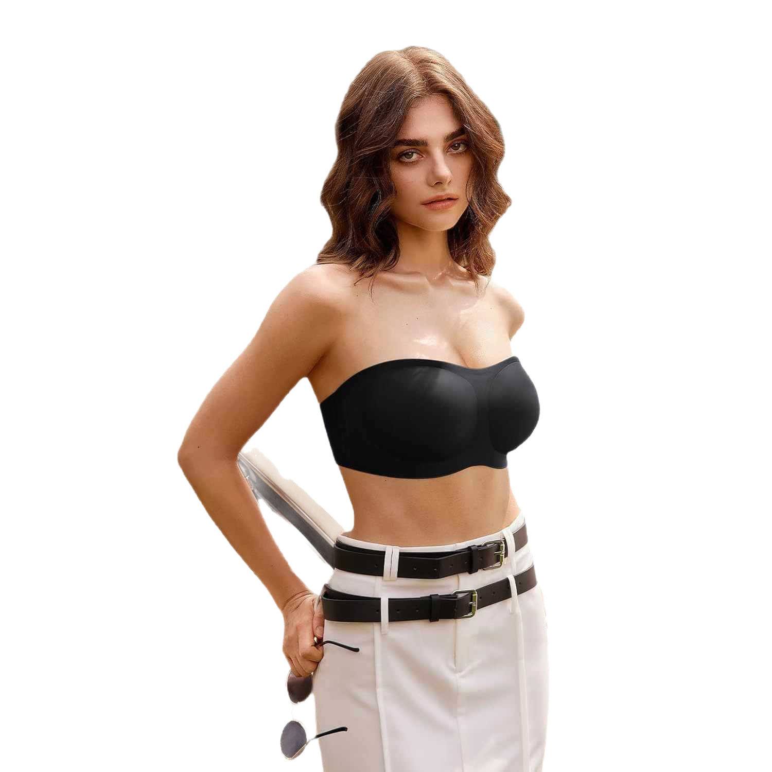 OEAK Womens Strapless Bras Push Up Bandeau Bra Non Slip Wire OEAK Womens Strapless Bras Push Up Bandeau Bra Non Slip Wire