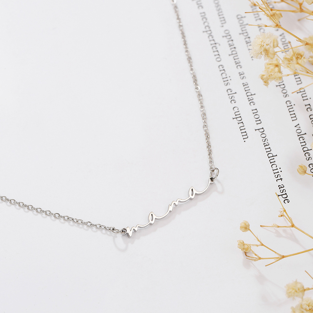 Adjustable Mama Letter Stainless Steel Bracelet Anklet